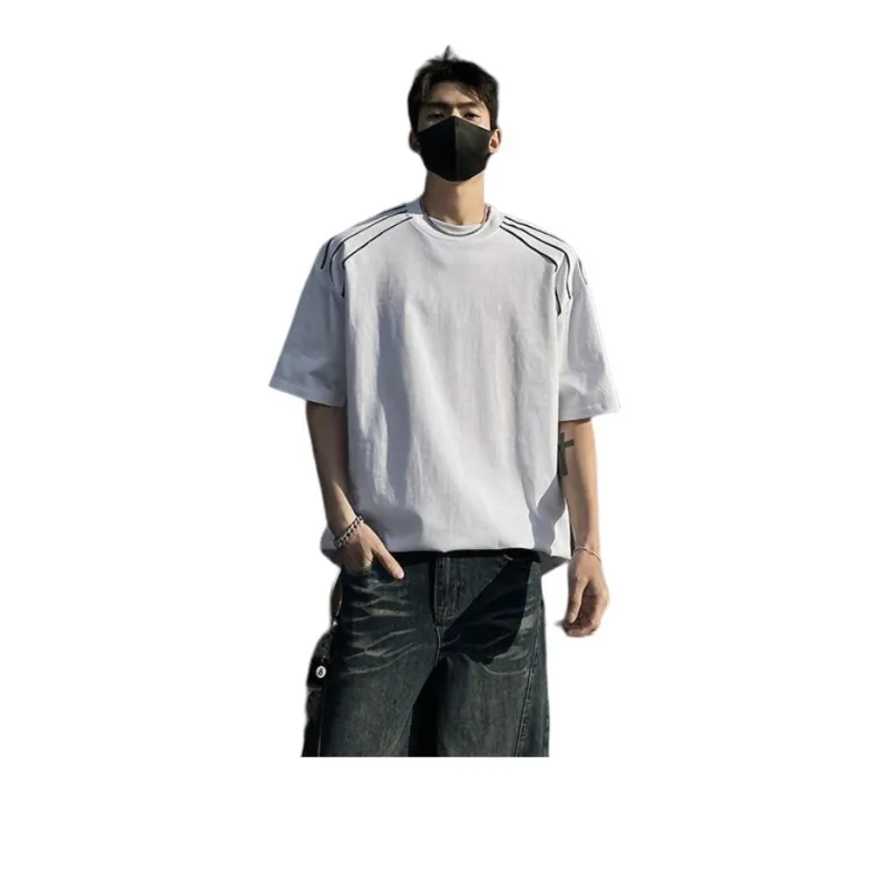 WELTER EXPERIMENT Minimalist Style Basic T Shirt Unisex-1