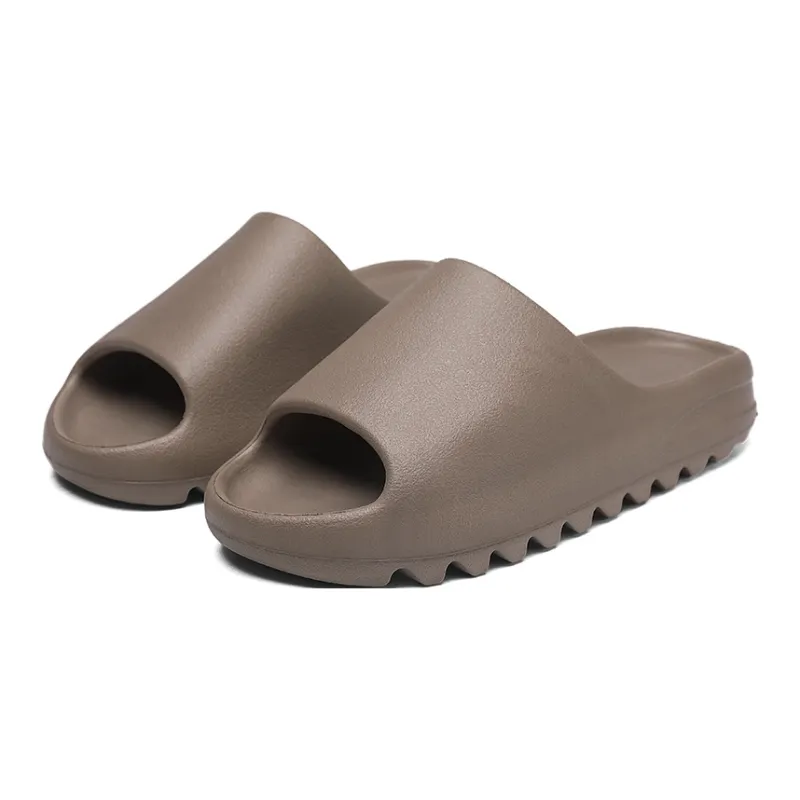 Le Drag Slippers Chocolate/Black Ecru/Desert Green-2