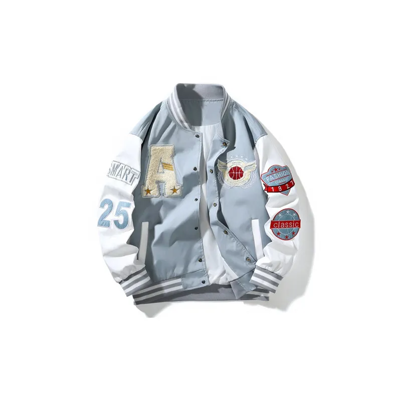 ACUOD BY CHANU Baseball Jacket Unisex Gray-0