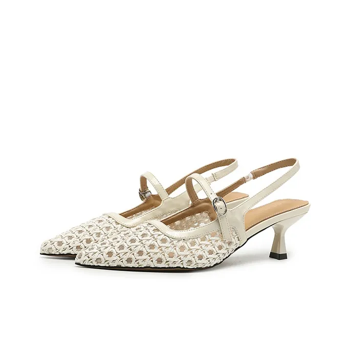 FIVE PLUS High Heels 2cm Women's Beige-2