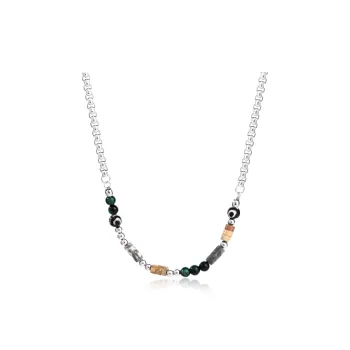 FOREVER MELODY Titanium Steel Necklaces Men's