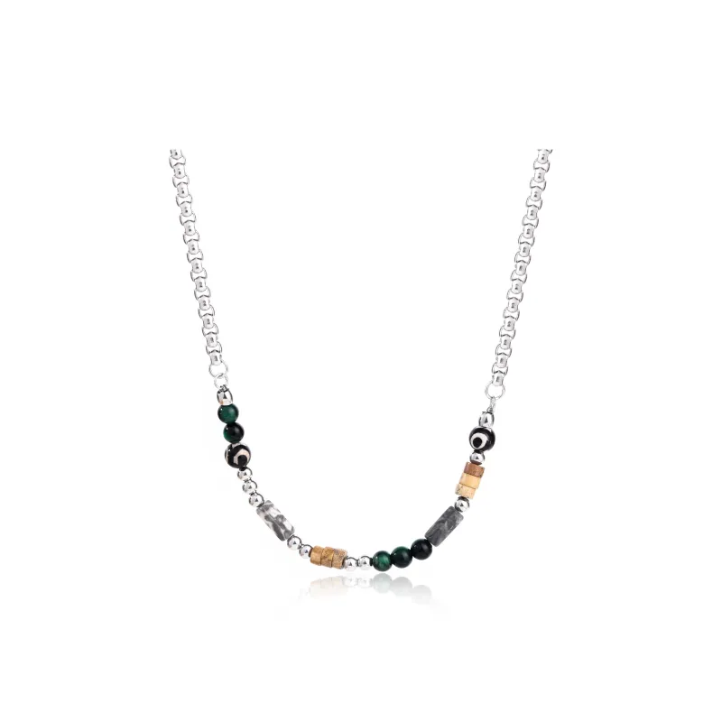 FOREVER MELODY Titanium Steel Necklaces Men's-0