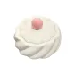 Ceramic Milk White Ashtray+Pink Ball+Ceramic Lid