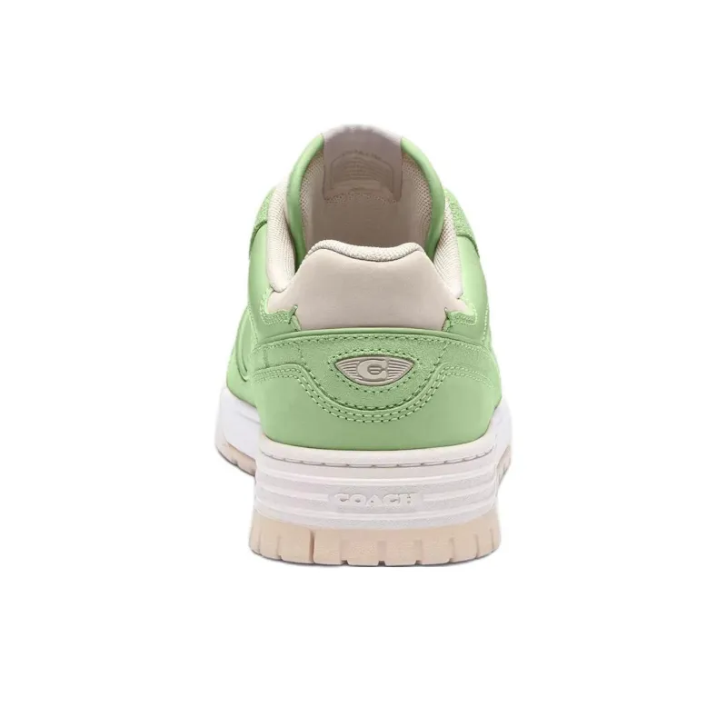 COACH Soho Low-Top Skateboard Shoes Women's Green-3