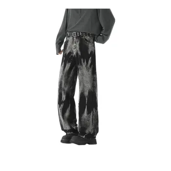 PAINT STAIN Jeans Men's Black Gray