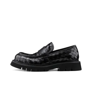 HANQIAORIJI Black Blood Series Loafers Unisex Black