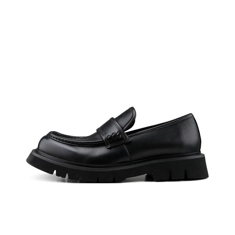 HANQIAORIJI Black Blood Series Loafers Unisex Black-0