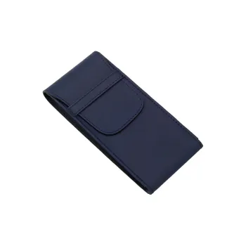 RAPPORT Leather Watch Bag, Wrist Watch Bag, Storage Bag Unisex Marine Blue