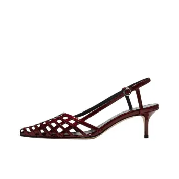 Aeyde Helit Slim Heel High Heels 5.5cm Women's Red