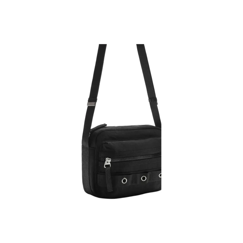 ZARA Nylon Crossbody Bag, Shoulder Bag Men's Black-3
