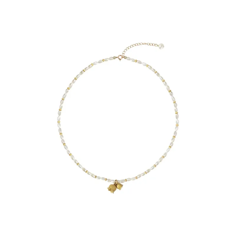 WAW Gold Plated Copper Necklaces Women's-0