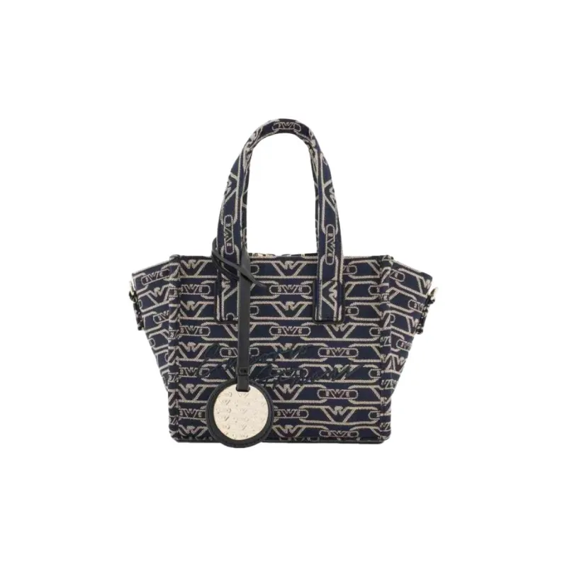 EMPORIO ARMANI Logo Embroidered Jacquard Tote Bag-0