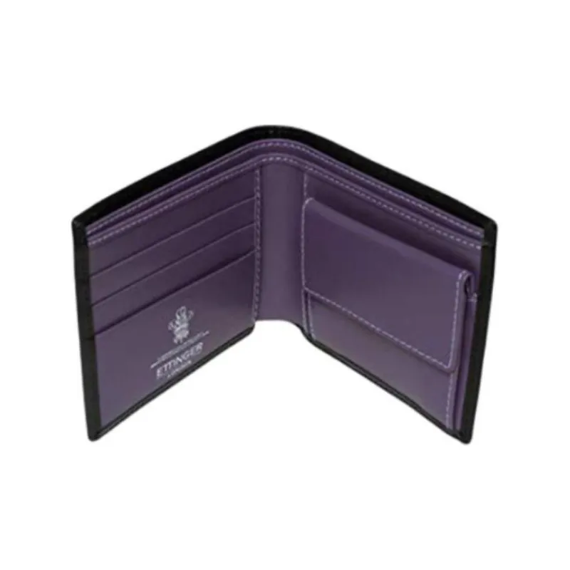 ETTINGER Calfskin Wallet Men's Black-1