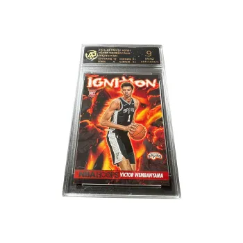 PANINI Spurs Future Wembanyama Basketball Fire High End Custom RPA Score 9 Points Star Card Rare Card Graded Cards 1 Pc