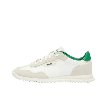 HUGO BOSS Zayn Low Top Casual Shoes Men's Beige Green