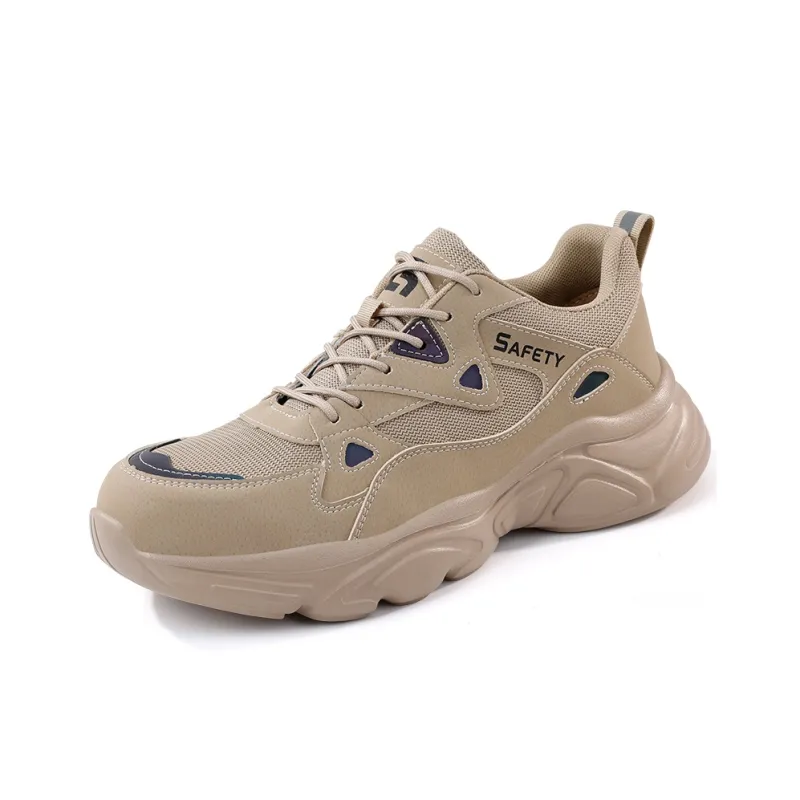 Blue Gull Shield Wear-Resistant Impact-Resistant Lightweight Low-Top Outdoor Shoes Unisex Khaki-1
