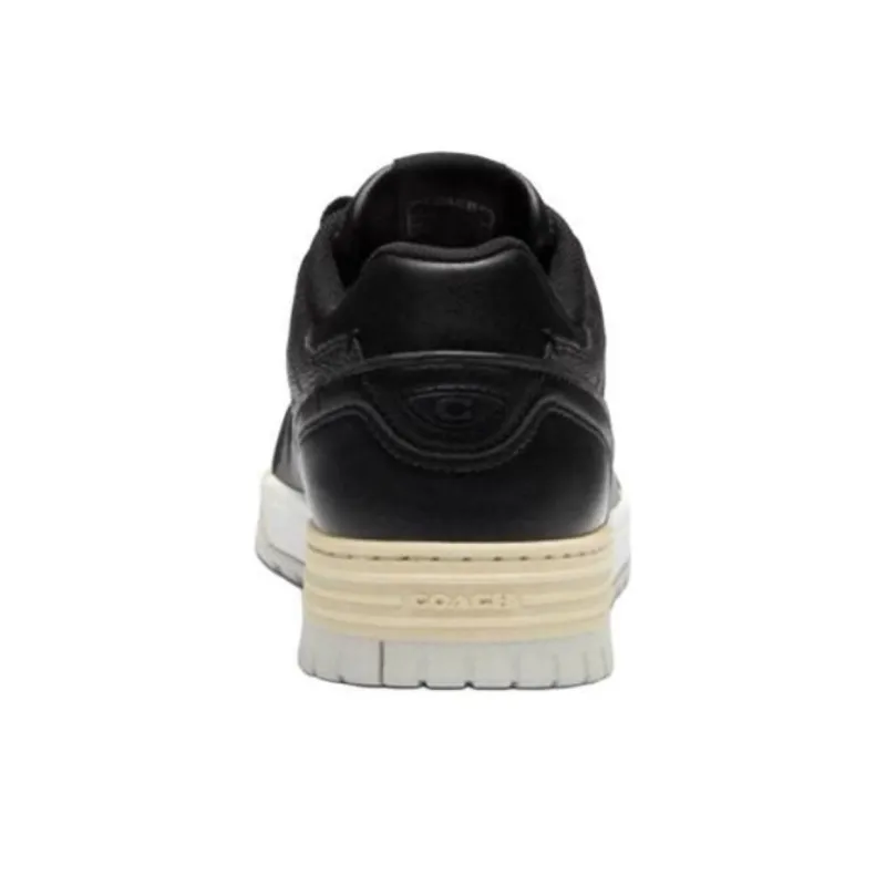 COACH Soho Low-Top Skateboard Shoes Women's Black-4