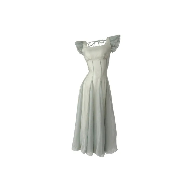 Pa33word Short Sleeved Dress Women's Fresh Mint Green-0