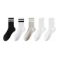 Black Double Stripe+White Double Stripe+Gray Double Stripe+2 Pure White