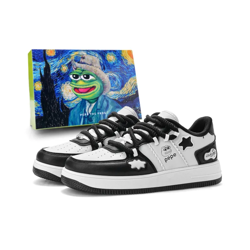 Pepe The Frog Low-Top Skateboard Shoes Unisex-28