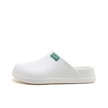 Mulinsen EVA Slip Resistant Wrap toe Slippers Unisex White