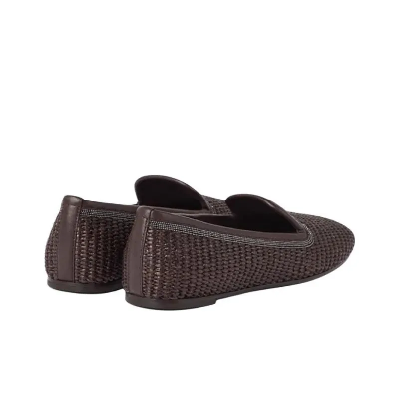 Brunello Cucinelli Casual Single Shoes Women's Brown-2