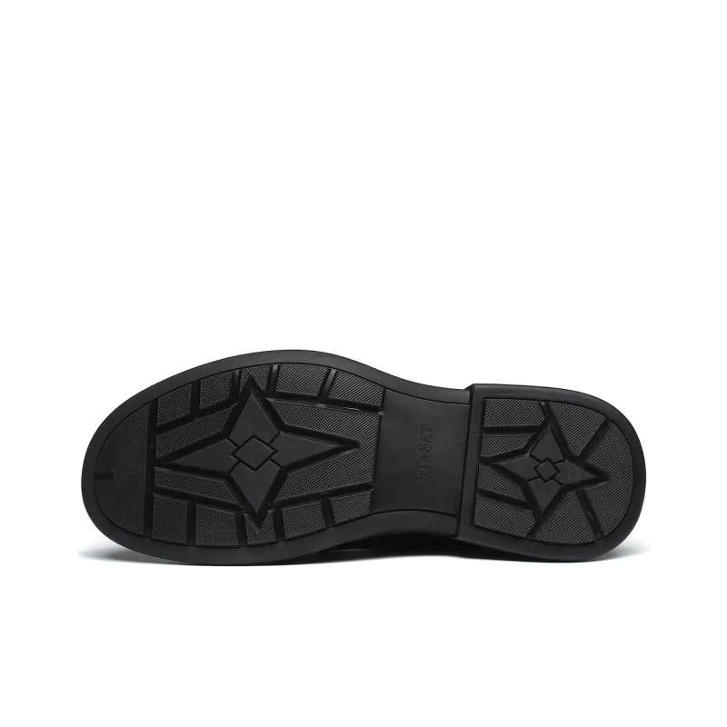 ST&SAT Dress Shoes Men Low Top Black/Brown-9