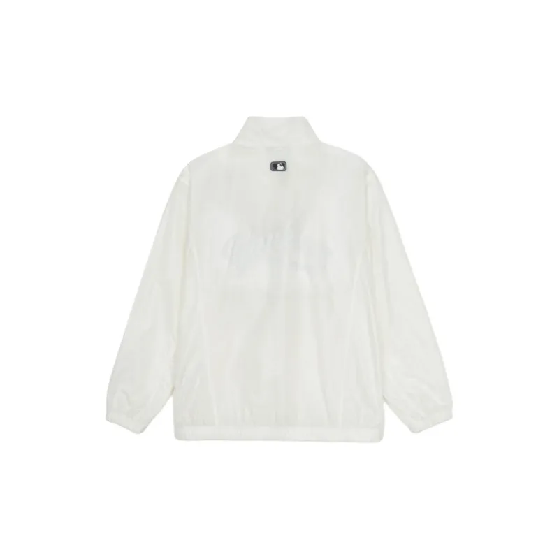 MLB New York Yankees Trench Coat Women's Cream-1
