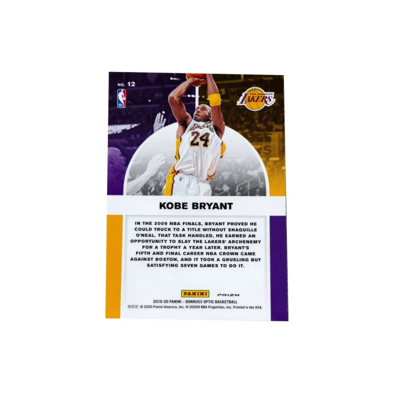 PANINI 19 20 Prizm Kobe Bryant Silver Foil Victory Star Card Black Mamba Beautiful Selection Sports Cards 1 Pc-1