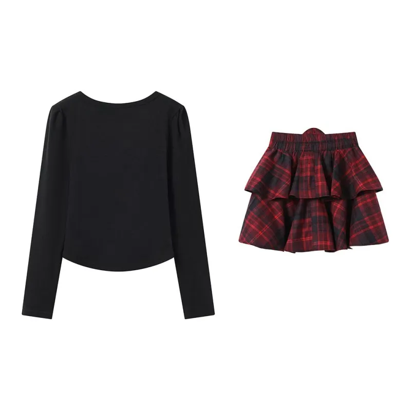 GULIANFEI Two Piece Skirt Sets Women's-1