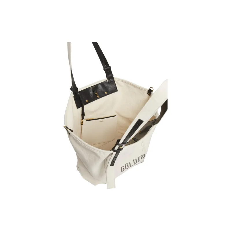 Golden Goose Canvas Bag, Tote Bag, Shopping Bag, Portable Crossbody Bag, Shoulder Bag Women's White-2