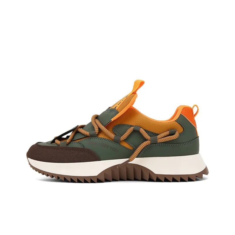 JANECO Anti Slip Wear Resistant Low Top Chunky Sneakers Men's-10