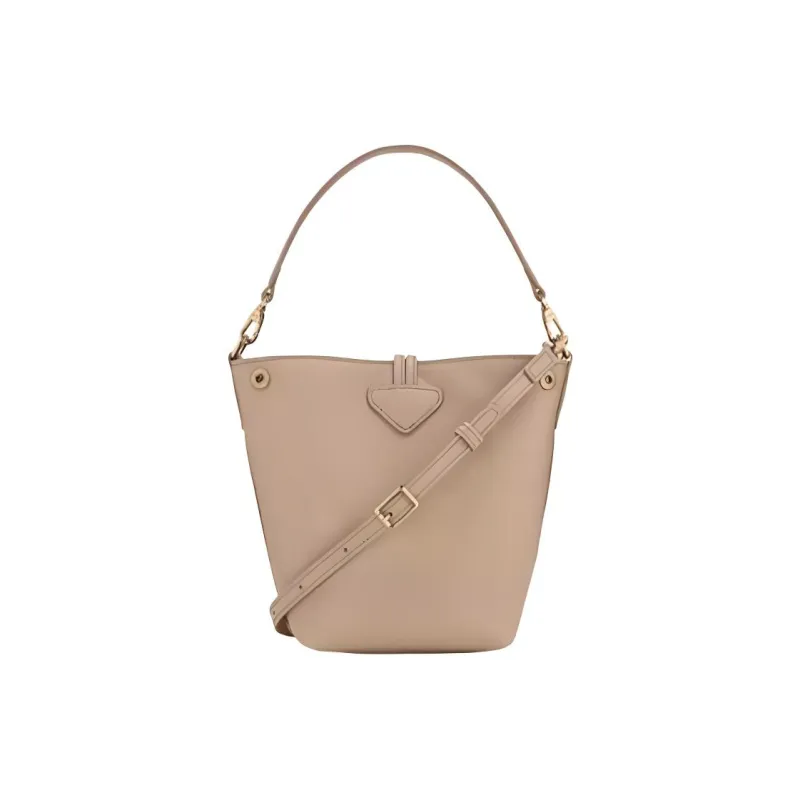 LONGCHAMP Cow Leather Handbag Mini Women's Dark Brown-2