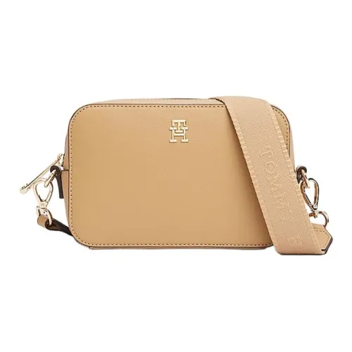 Tommy Hilfiger Polyester Camera Bag, Crossbody Bag, Shoulder Bag Women's Beige