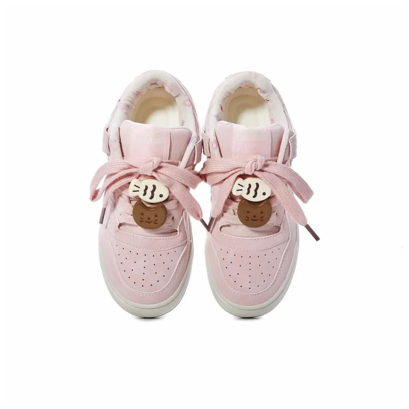 UNIITY Low-Top Skateboard Shoes Women's Pink-10