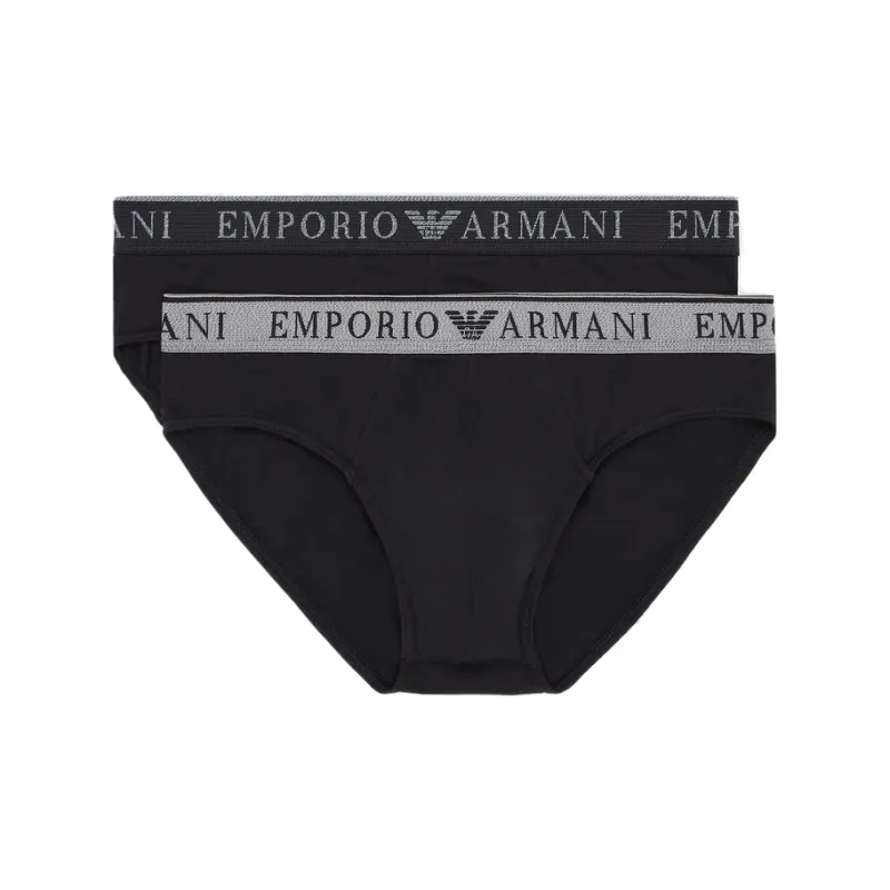 EMPORIO ARMANI Logo waistband Briefs Pack-0