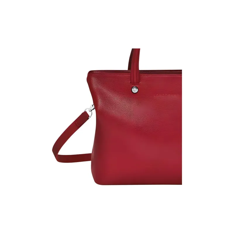 LONGCHAMP Le Foulonné Calfskin Tote Bag Shopping Bag Shoulder Bag Crossbody Bag Handbag Regular Women's Red-1