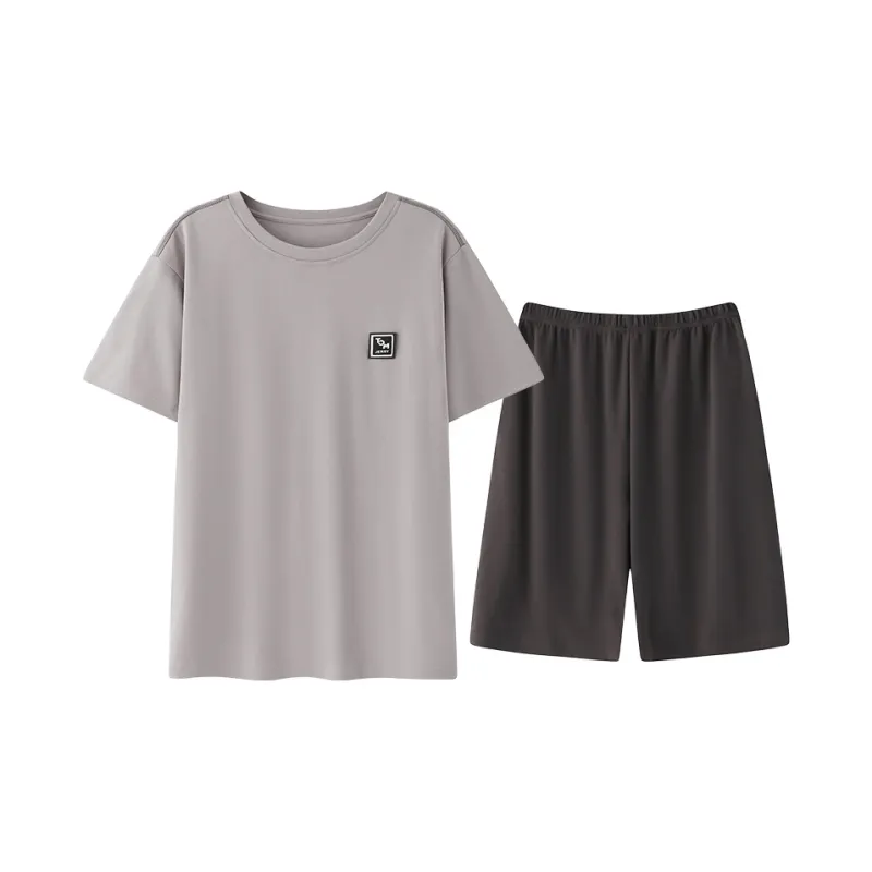 FENTENGCARE Pajama Set Men's Gray-0