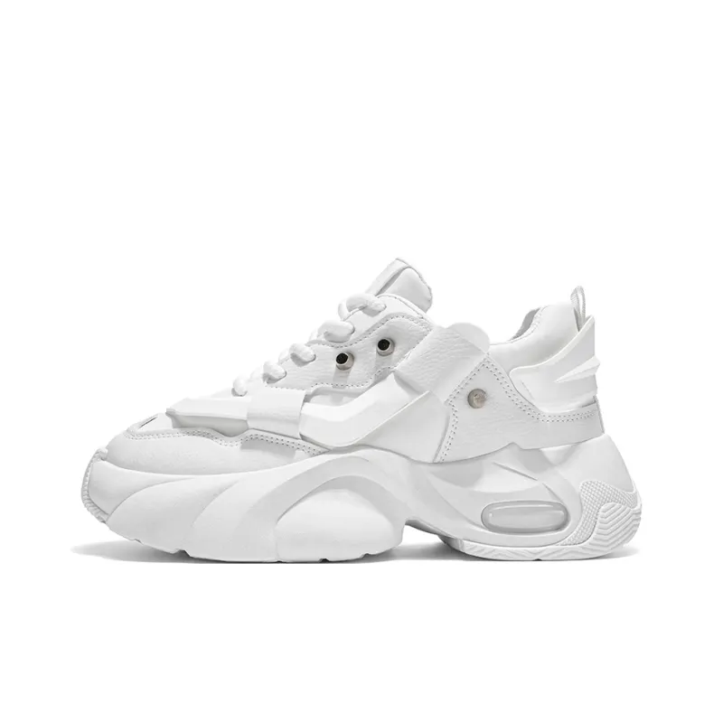 JANECO Anti Slip Wear Resistant Low Top Chunky Sneakers Men's-0