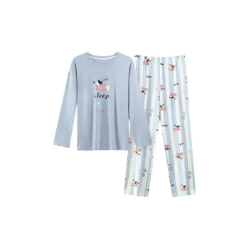 MIIOW Pajama Set Women's Light Blue