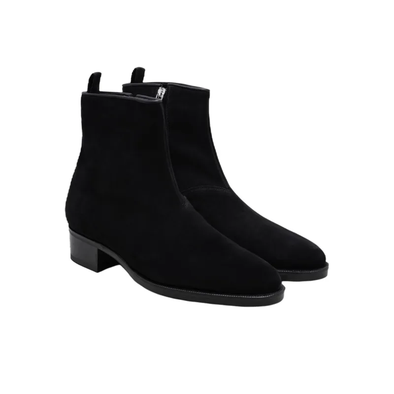 JOHN LOBB Freddi Ankle Boots 4cm Men's Black-2