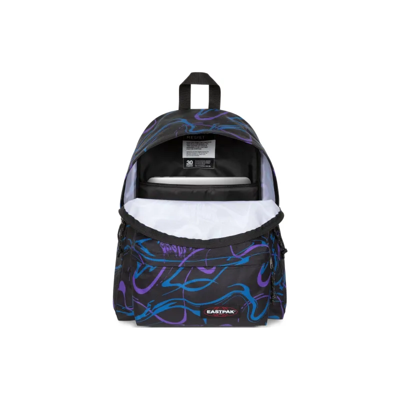 EASTPAK Polyester Backpack Medium Size Unisex Black & Purple & Blue-2