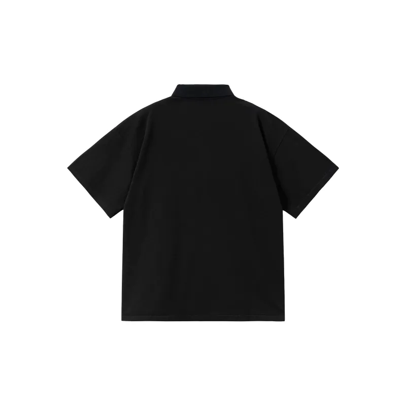 XINYINSU 25SS Polo Shirt Unisex Black-1