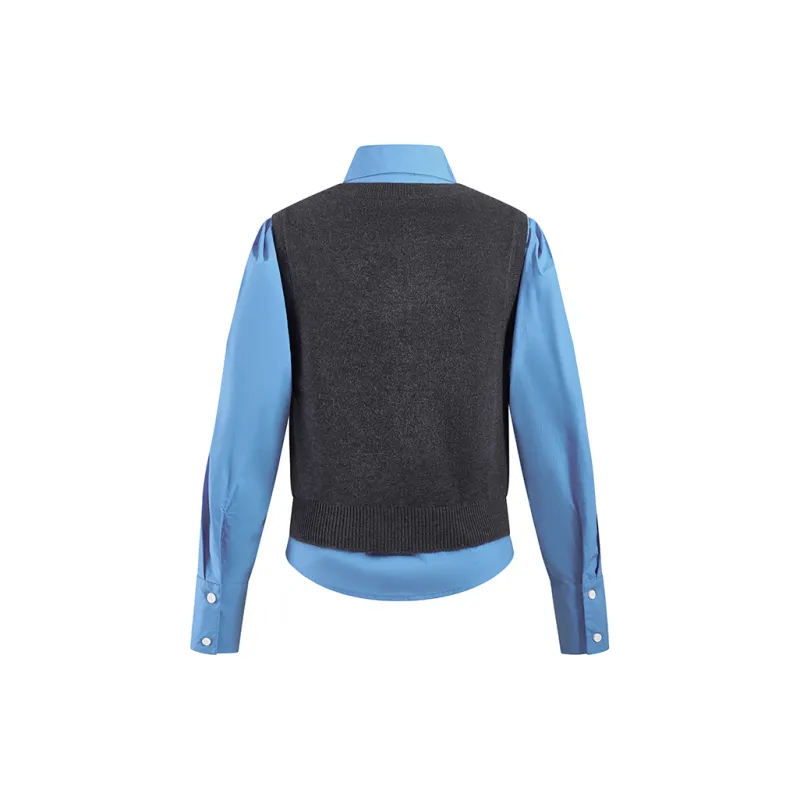 A21 Knitwear Women's Dark Heather Gray-1
