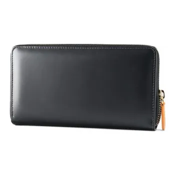 ETTINGER Leather Wallet Men's Black & Yellow
