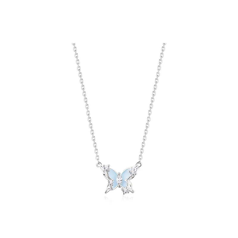 SHEEHHYY S925 Silver Necklaces Women's-0