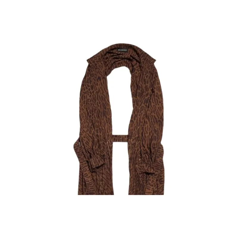 Balenciaga Polyester Shawls Women's Brown-2