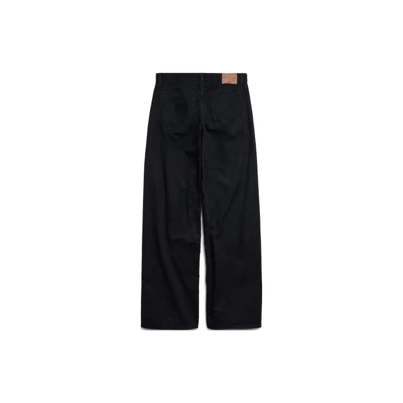 Balenciaga Casual Pants Loose Fit Style Women's Black-1