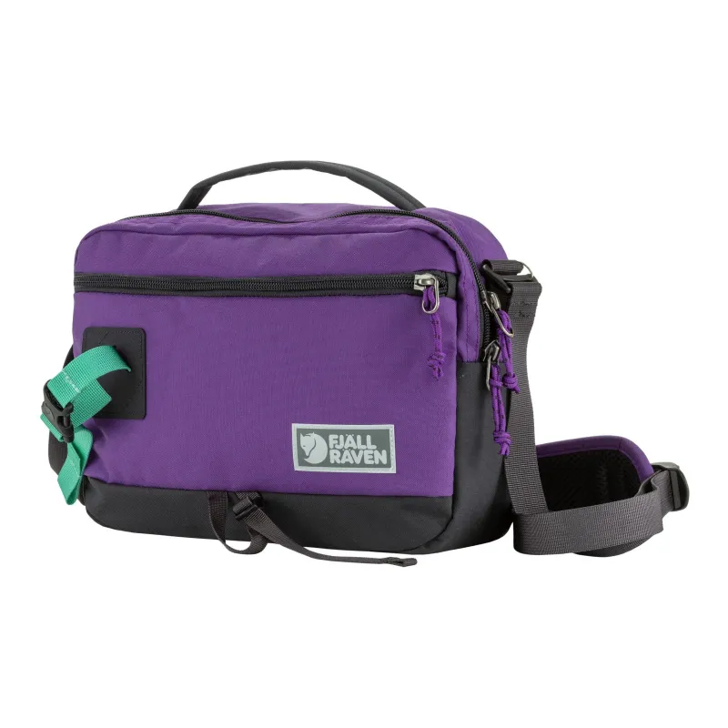 Fjallraven Polyamide One Shoulder Handbag Unisex Violet & Coal Black-2