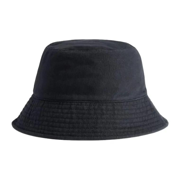 Balenciaga 100% Cotton Polyester Twill Bucket Hats Men's Black/Gray-2